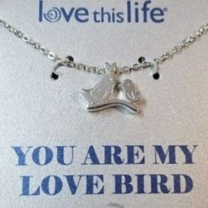 Fine Silver Necklace Love Birds Jewelry Gifts NEW